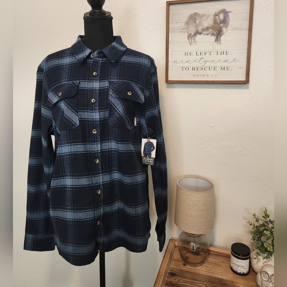 NWT COLORADO CLOTHING FLANNEL SHIRT WITH POCKETS - Picture 1 of 9